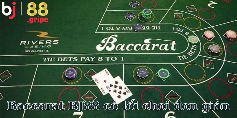 Baccarat BJ88 - Hướng Dẫn Chơi Game Bài Casino Hay 2026 3 Baccarat BJ88 có lối chơi đơn giản